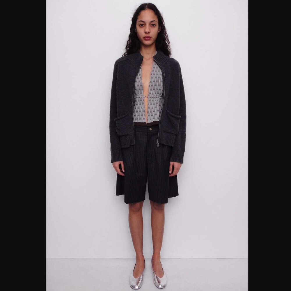 Gimaguas Gray Runner Sweater Jacket (100% Wool, size L) - Picture 9 of 15